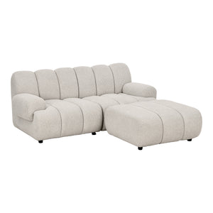 Taza 2,5-Sitzer Modulsofa mit Hocker