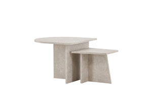 Sala Couchtisch Tisch 1: 60 cm Tisch 2: 40 cm x Tisch 1: 60 cm Tisch 2: 40 cm Beige