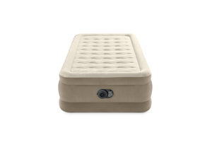 INTEX Ultra-Plüsch-Luftmatratze – Braun, Einzelbett