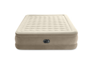 INTEX Ultra-Plüsch-Luftmatratze – braunes Doppelbett