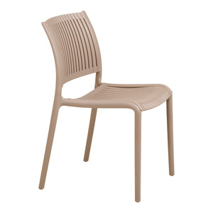 Manzano Outdoor Essstuhl – 4er-Set Taupe