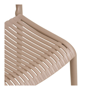 Manzano Outdoor Essstuhl – 4er-Set Taupe