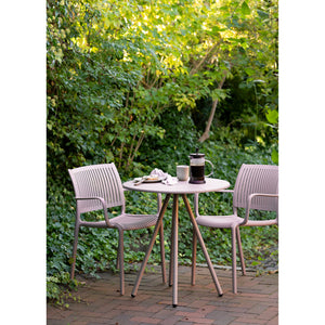 Manzano Outdoor Essstuhl – 4er-Set Taupe