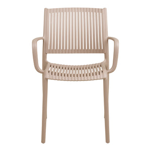 Manzano Outdoor Essstuhl – 4er-Set Taupe