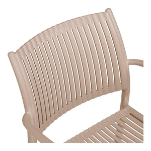 Manzano Outdoor Essstuhl – 4er-Set Taupe