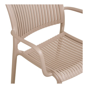 Manzano Outdoor Essstuhl – 4er-Set Taupe